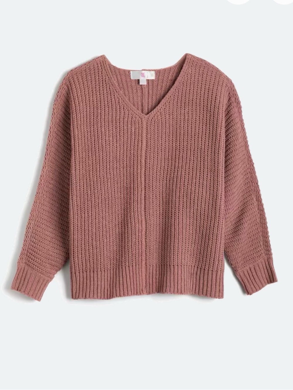 Kids Cozy Pink Knit Sweater